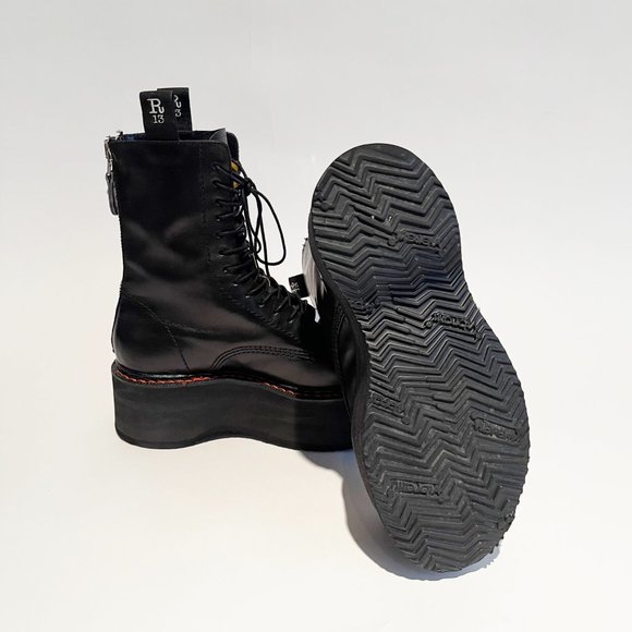 **SOLD***. R13 DOUBLE STACK BOOT BLACK SZ 7 - Picture 15 of 16